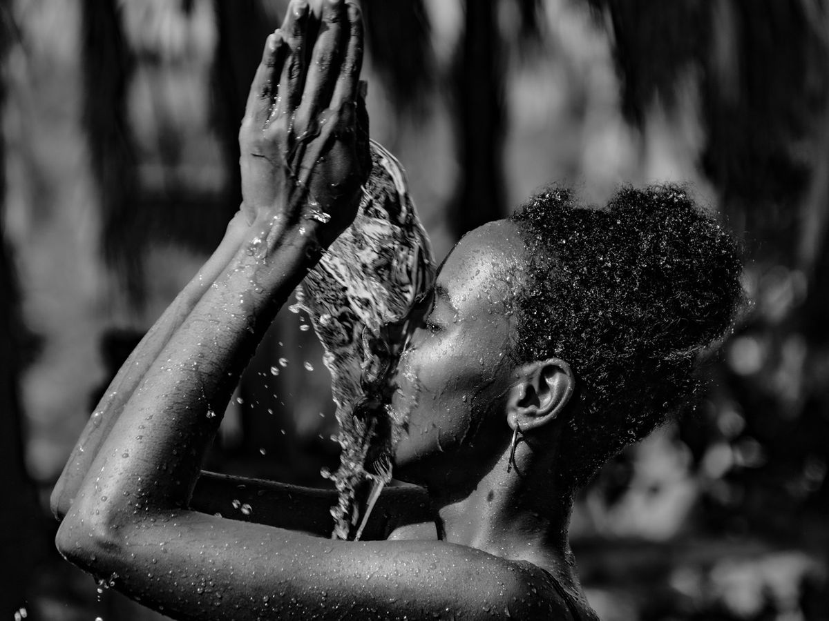 Rinçage à l'eau tiède